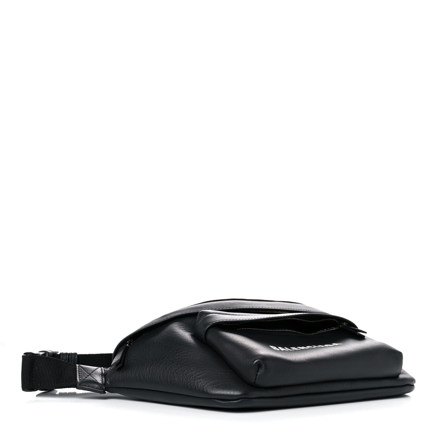 Calfskin Everyday Logo Belt Bag Black