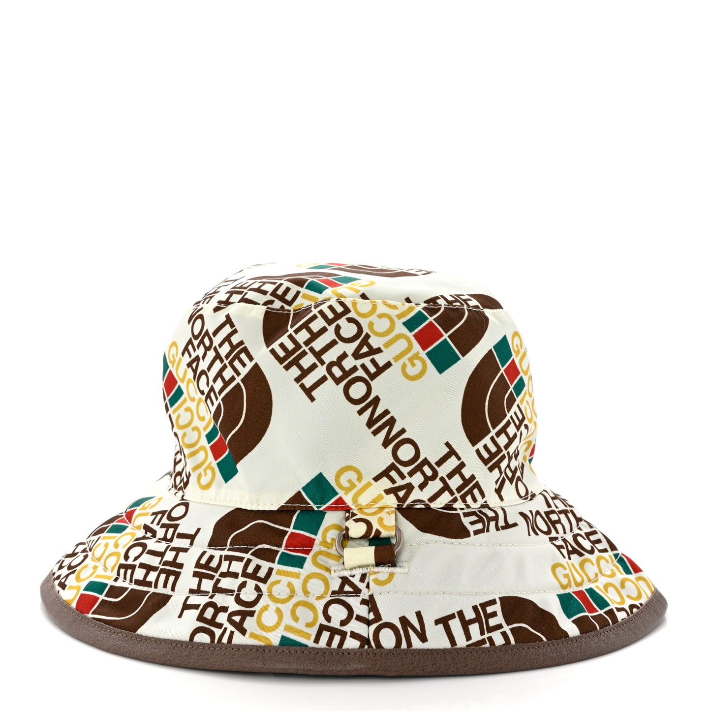 X THE NORTH FACE Nylon Reversible Self-Tie Bucket Hat S Beige Sky Blue