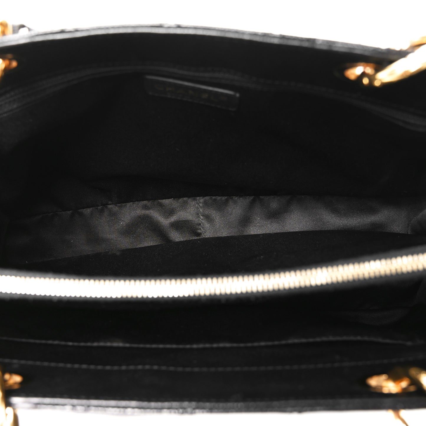 Caviar Quilted Grand Shopping Tote GST Black