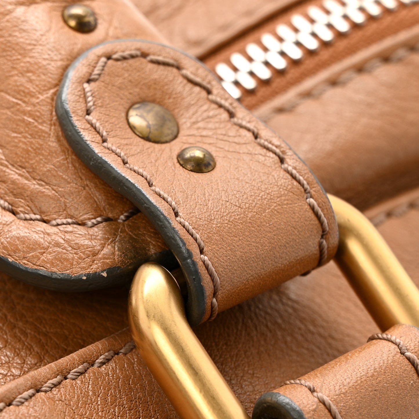 Calfskin Medium Paddington Satchel Tan