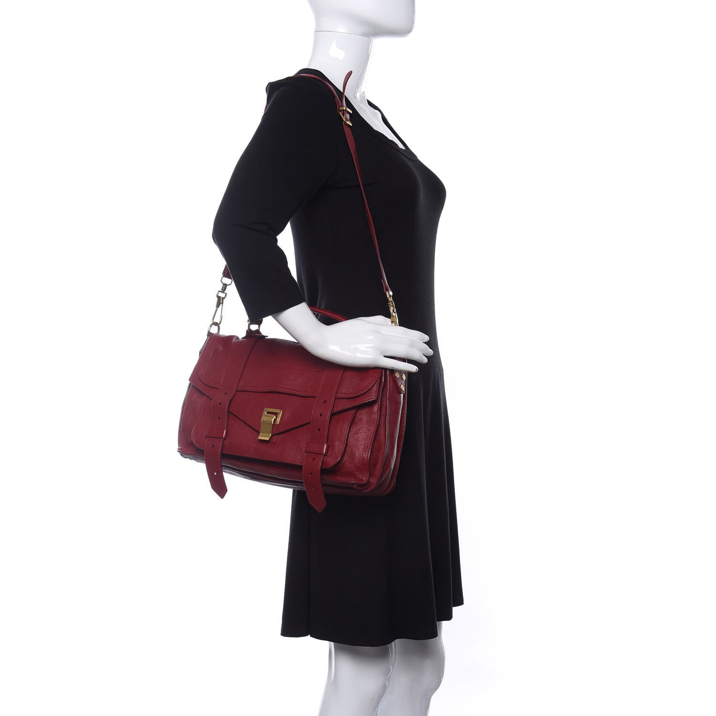 Lambskin Medium PS1 Satchel True Red