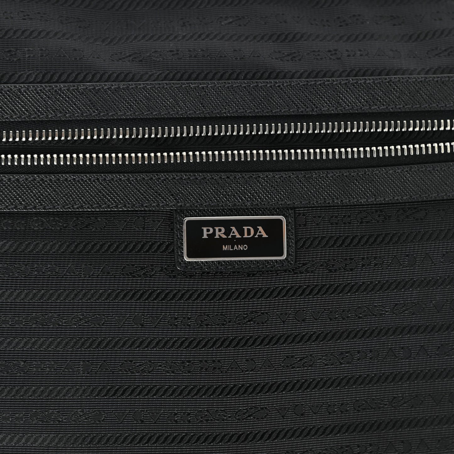 Saffiano Travel Trolley Luggage Black