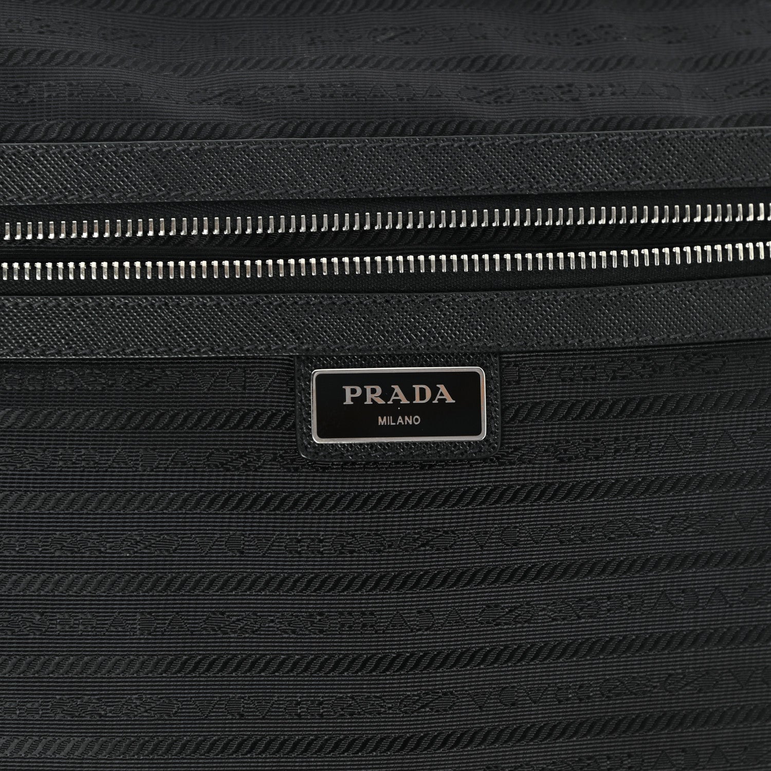 Prada Saffiano Travel Trolley Luggage Black 5 of 16