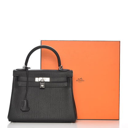 Hermes Togo Kelly Retourne 28 Black 9 of 26