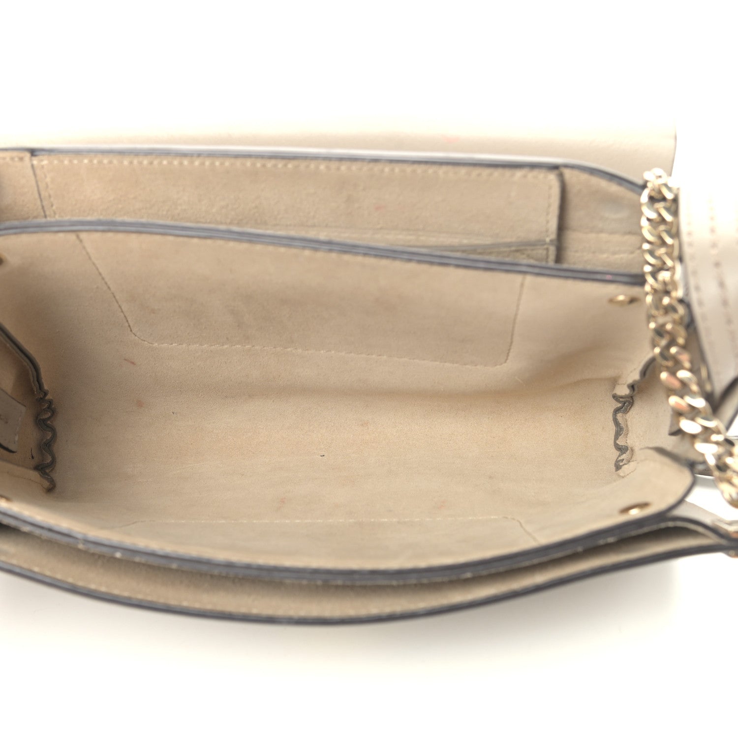 Chloe Suede Calfskin Small Faye Shoulder Bag Motty Grey 5 of 12