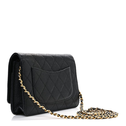 Chanel Caviar Quilted Wallet on Chain WOC Black 3 of 11