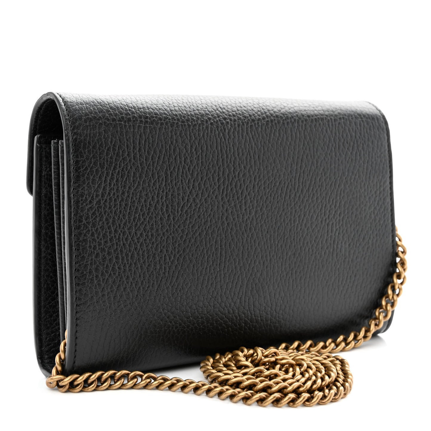 Calfskin Garden Dionysus Chain Wallet Black
