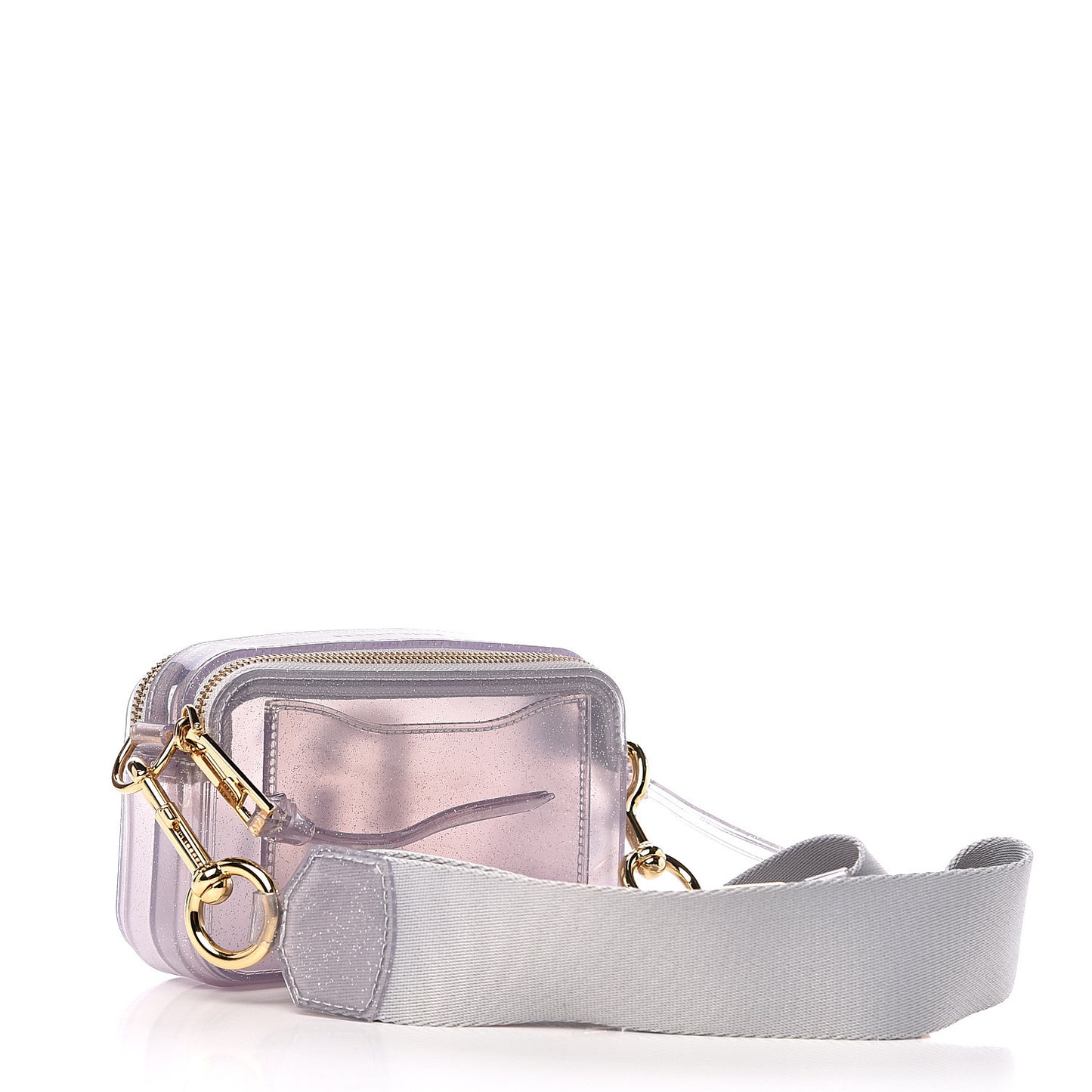 Jelly Glitter Small Snapshot Camera Bag Silver Multi
