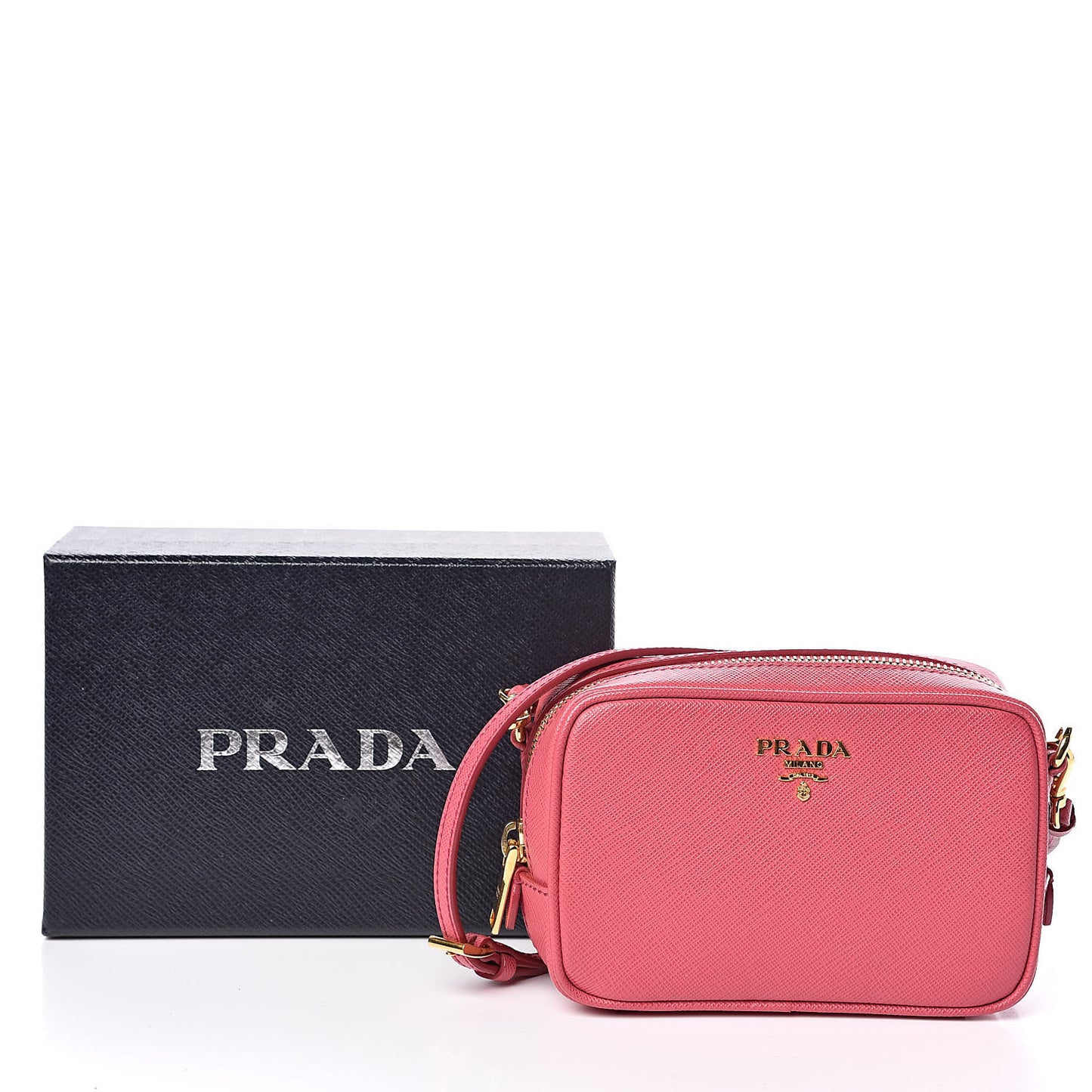 Saffiano Mini Camera Crossbody Peonia