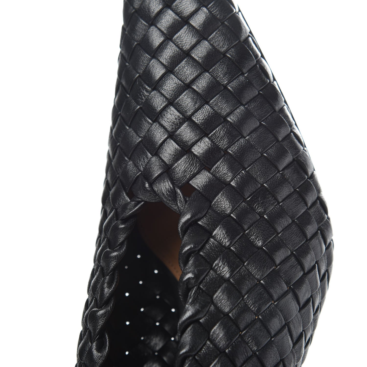 Bottega Veneta Nappa Intrecciato Almond Pumps 36 Black 11 of 11