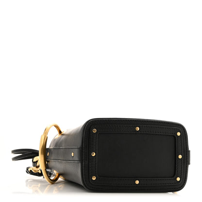 Chloe Smooth Calfskin Small Roy Bucket Bag Black 4 of 15