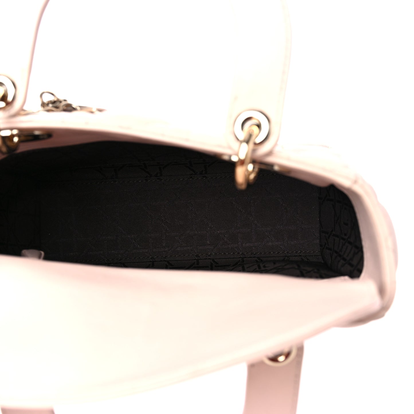 Lambskin Cannage Small Lucky Badges My Lady Dior Pink