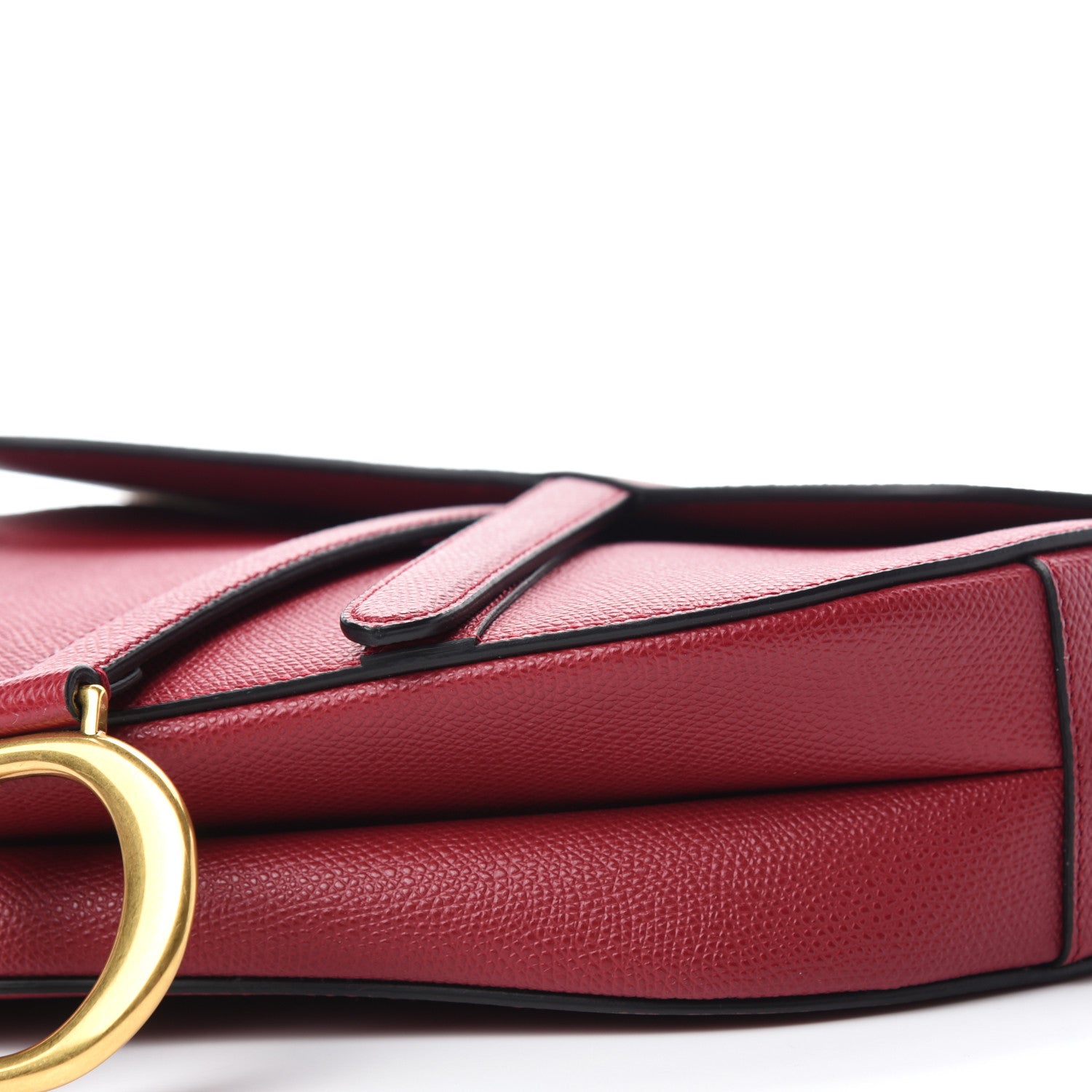 Christian Dior Calfskin Saddle Bag Scarlet 7 of 10