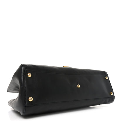 Gucci Calfskin Large Sylvie Top Handle Tote Black 4 of 12