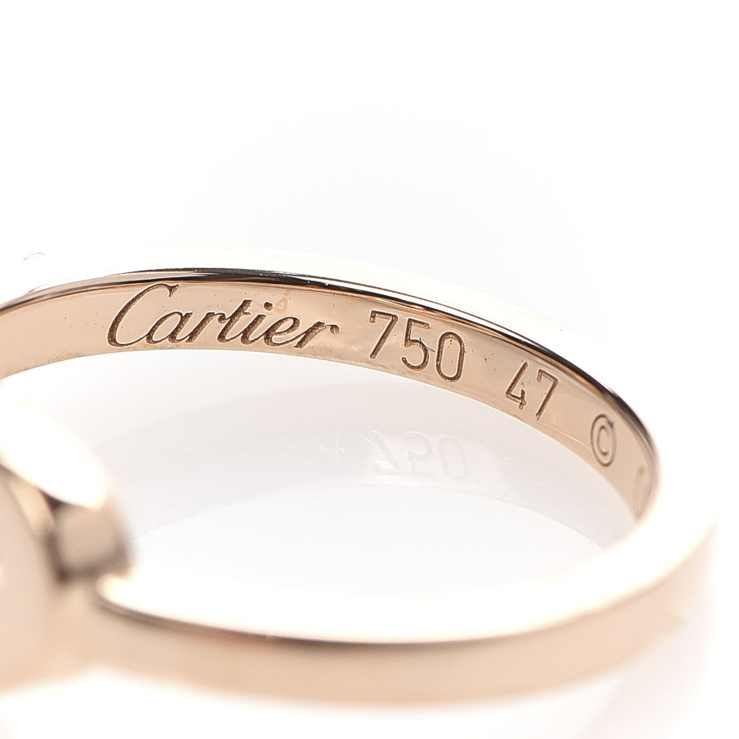 18K Pink Gold Diamond Small Hearts and Symbols Ring 47 4