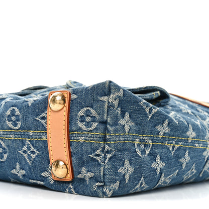 Louis Vuitton Denim Baggy GM Blue 9 of 9