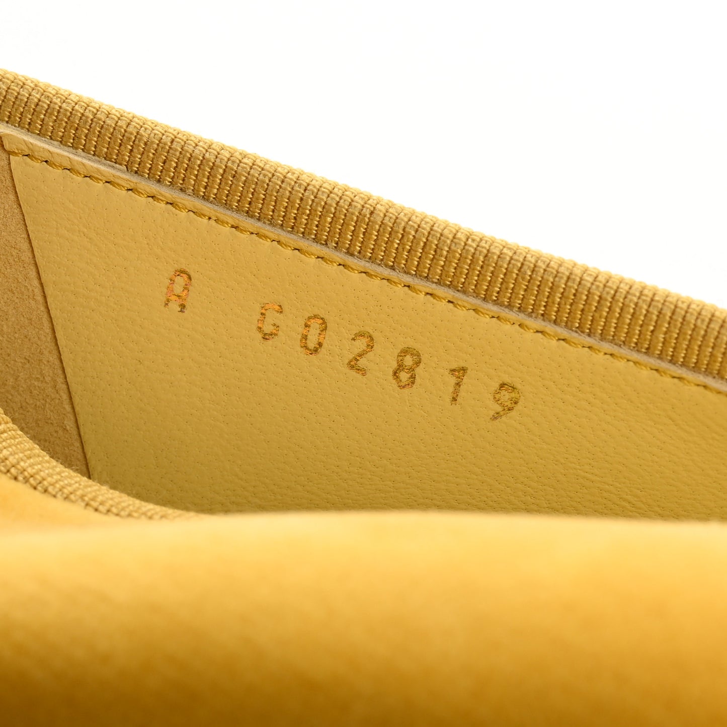 Velvet Cap Toe Ballerina Flats 37 Yellow