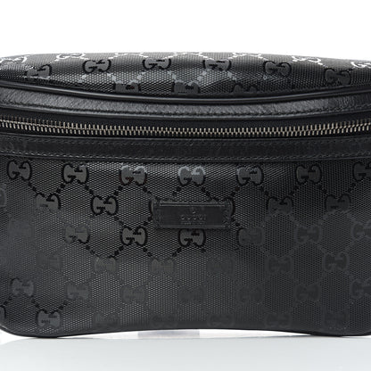 Gucci Imprime Monogram Belt Bag Black 7 of 9