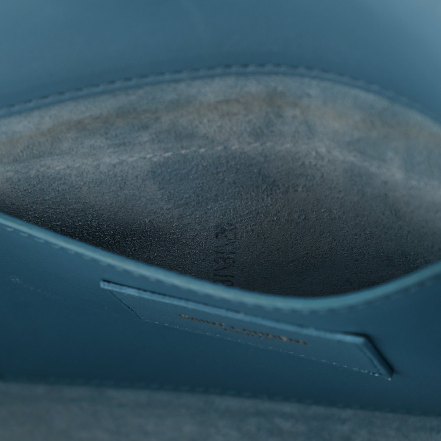 Smooth Calfskin Classic Monogram Cassandre Clutch Blue Glacier