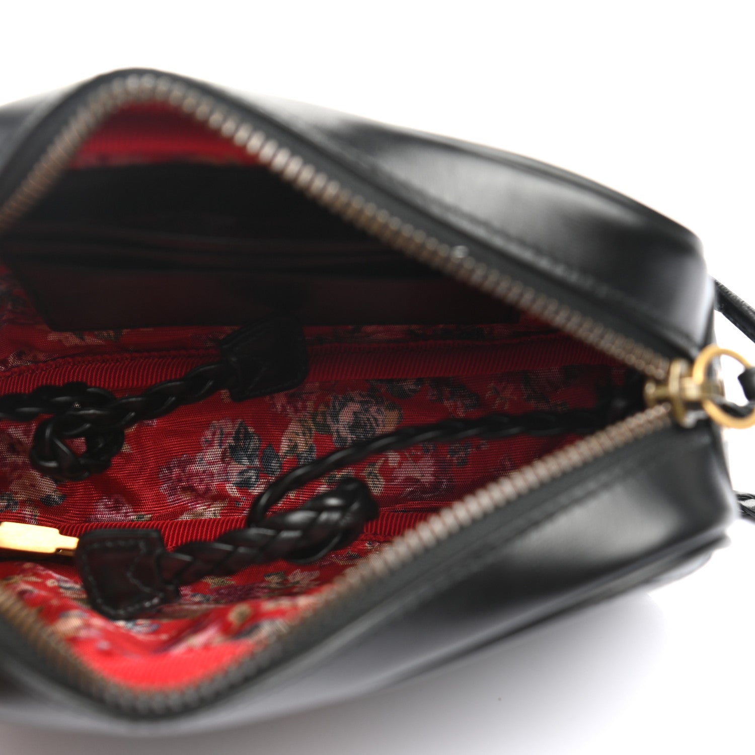 Gucci Calfskin Trapuntata Web Mini GG Shoulder Bag Black 5 of 11