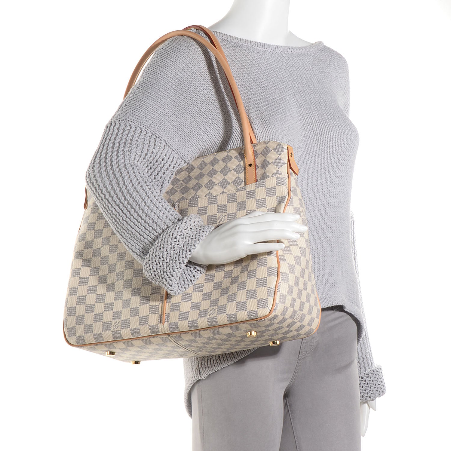 Louis Vuitton Damier Azur Figheri GM 2 of 7