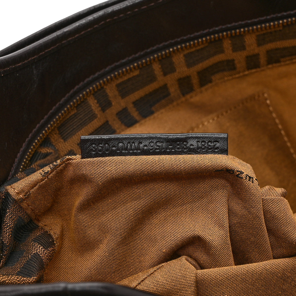 Fendi Zucca Small Chef Shopping Tote Tobacco Moro 10 of 14