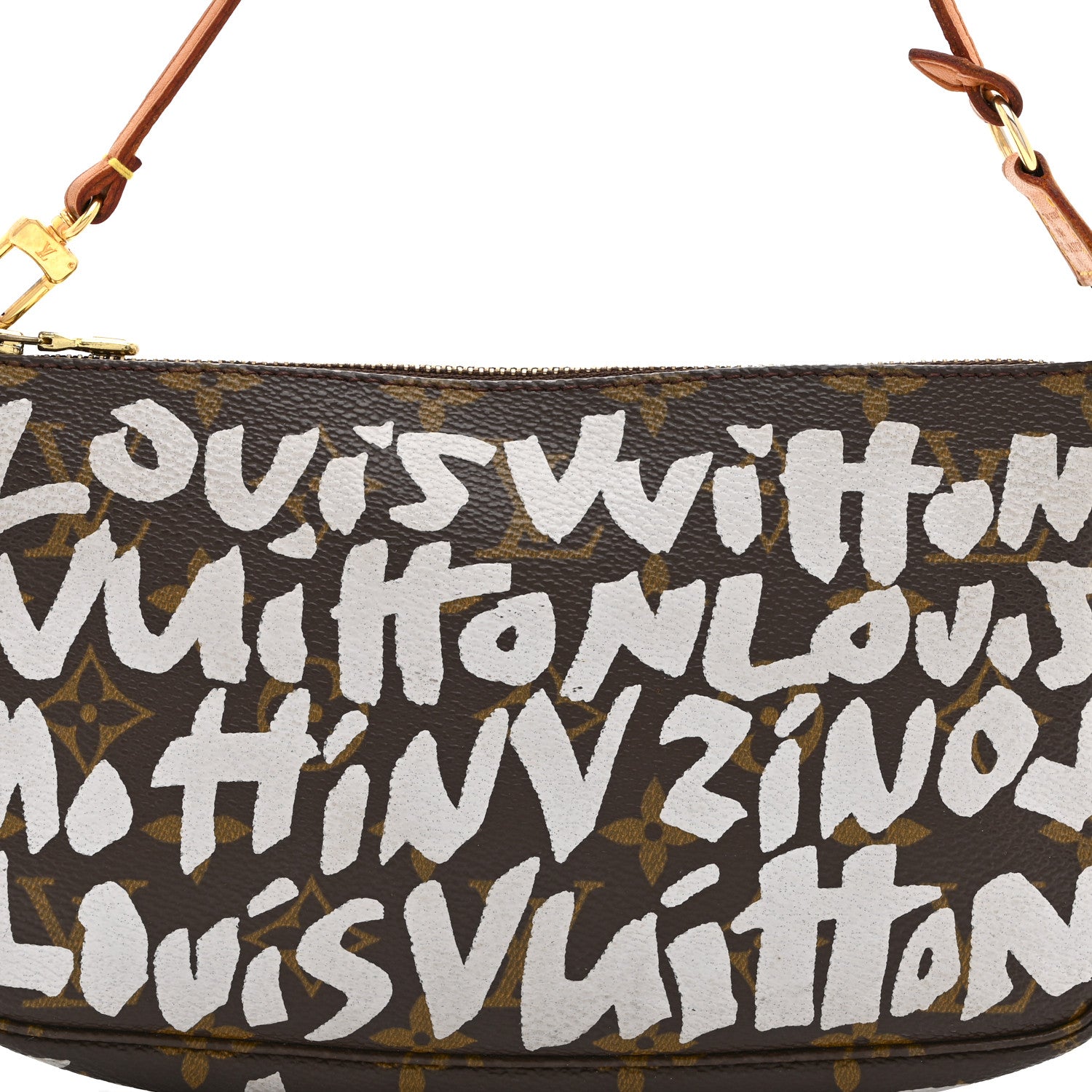 Louis Vuitton Monogram Graffiti Pochette Accessories Silver 8 of 10