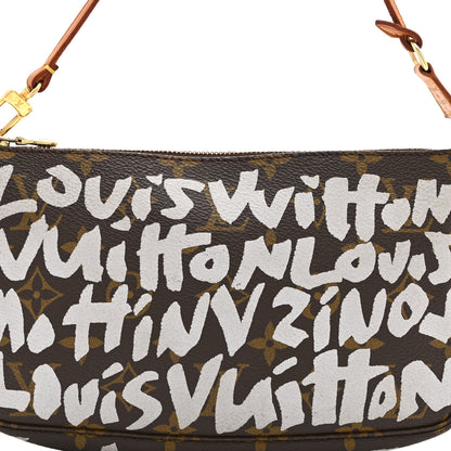 Louis Vuitton Monogram Graffiti Pochette Accessories Silver 8 of 10