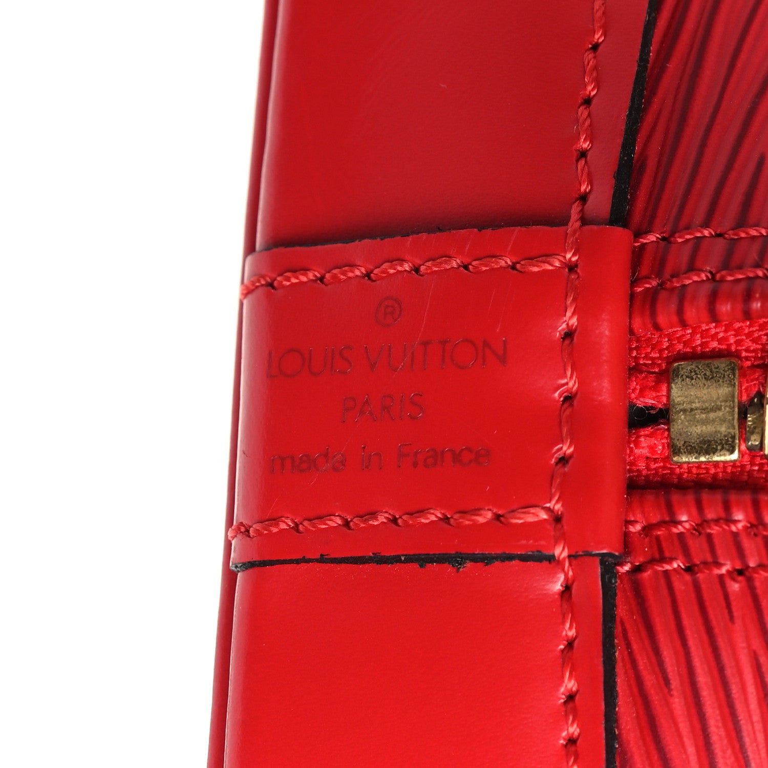 Louis Vuitton Epi Alma PM Castillan Red 6 of 9