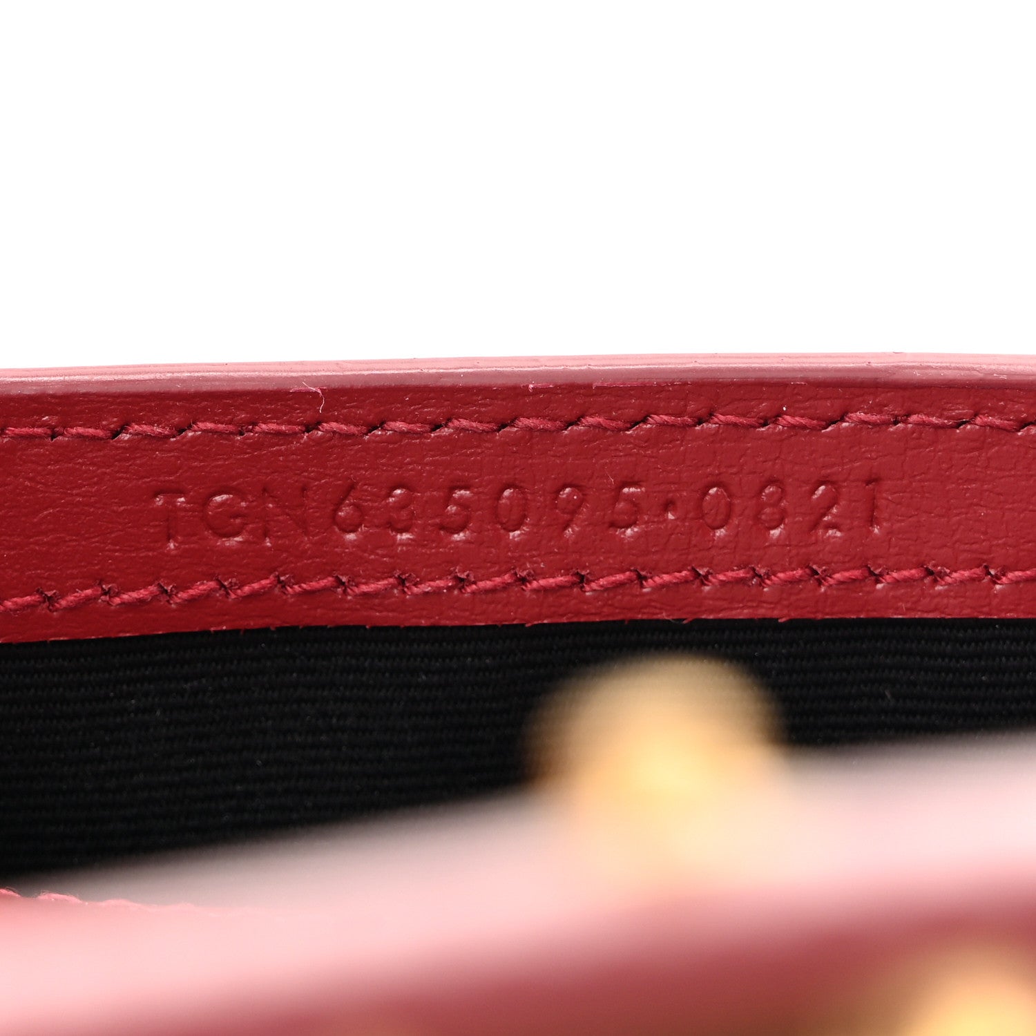 Saint Laurent Smooth Calfskin Monogram Phone Holder Crossbody Opyum Red 7 of 13