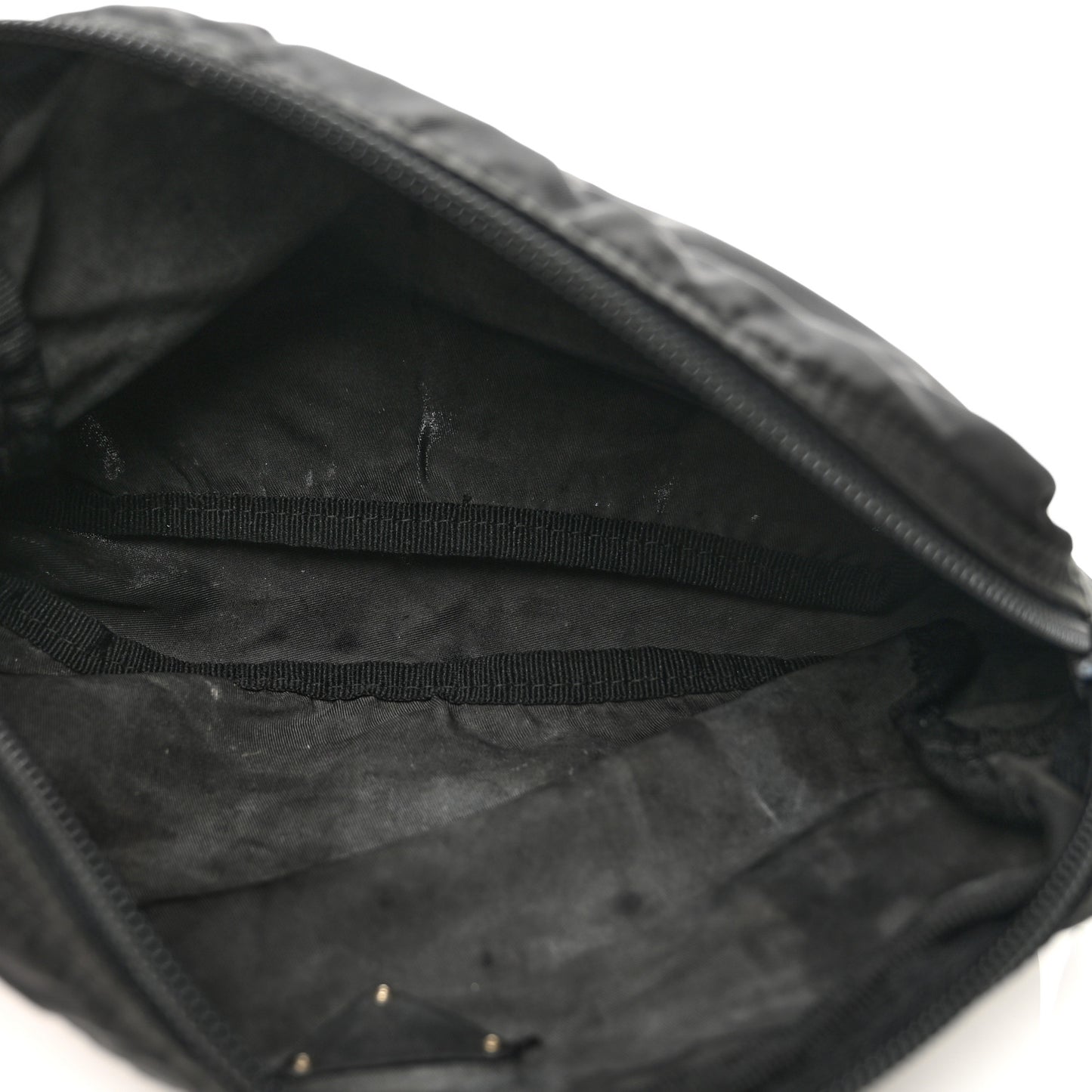 Tessuto Nylon Saffiano Pouch Black