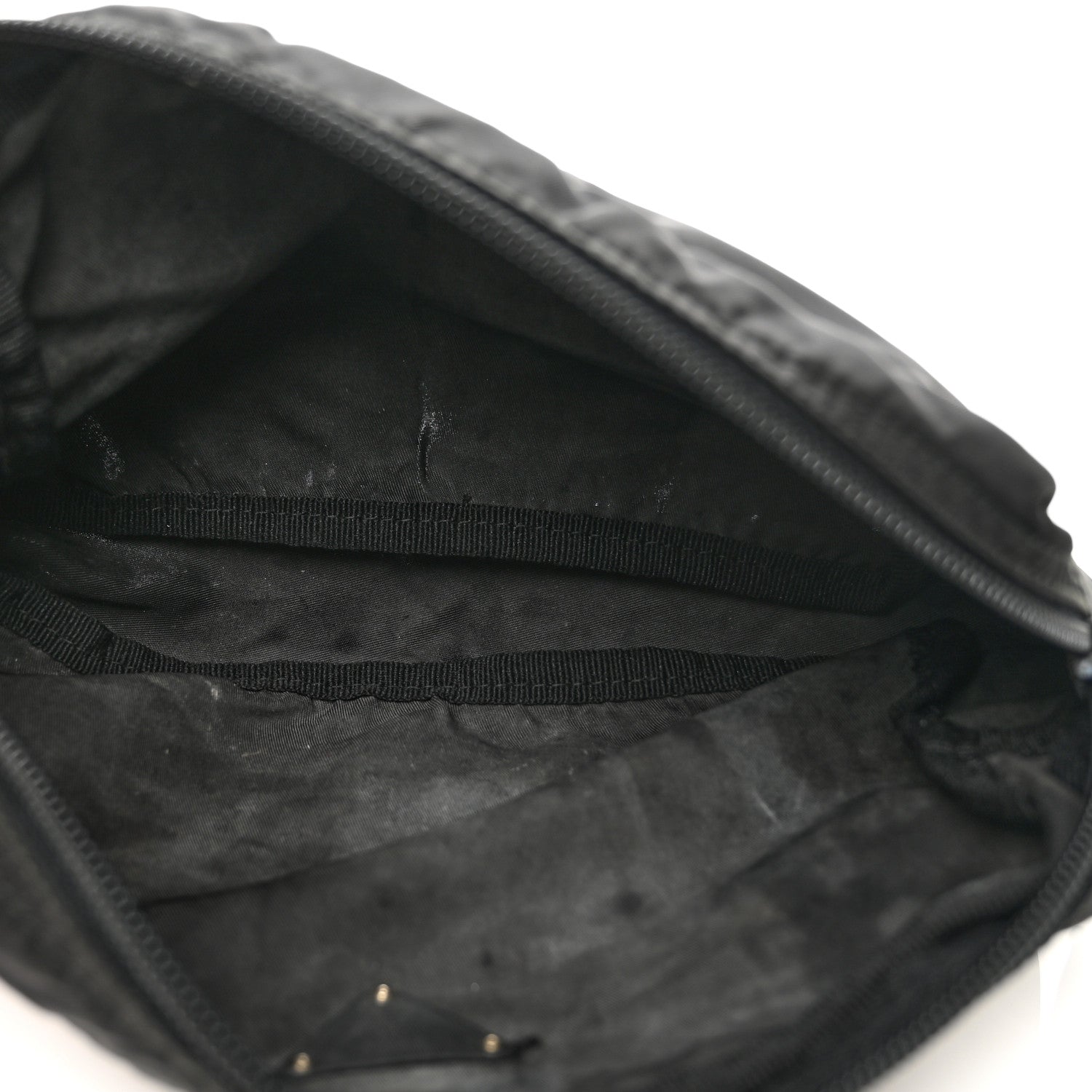 Prada Tessuto Nylon Saffiano Pouch Black 5 of 7