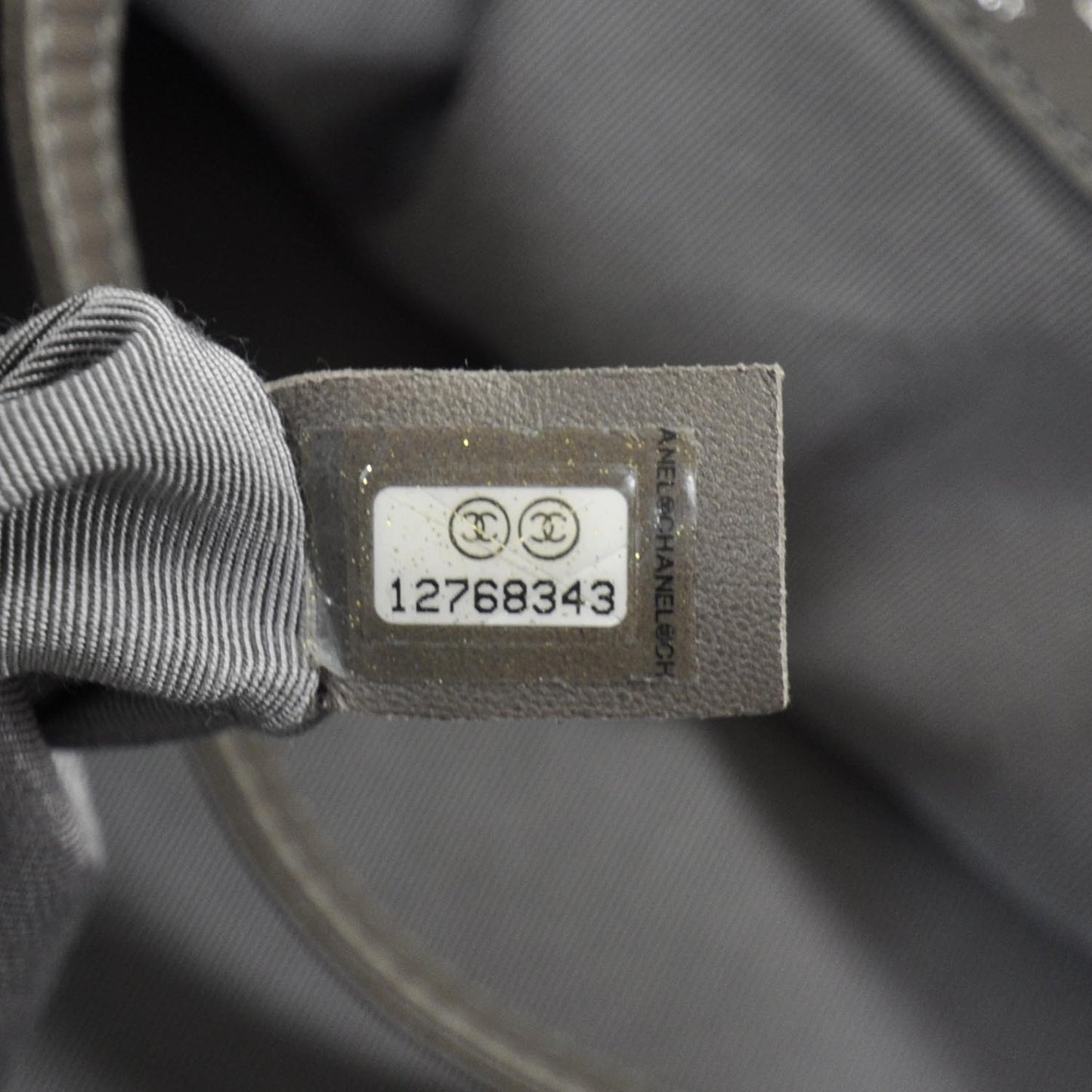 Leather XL Modern Chain Tote Metallic