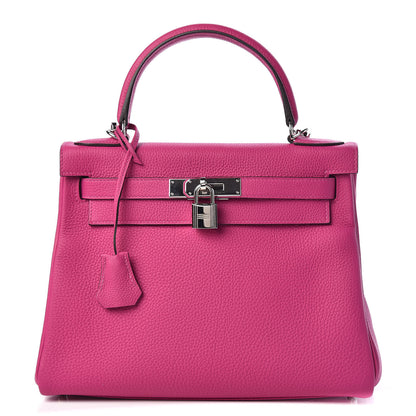 Hermes Togo Kelly Retourne 28 Rose Pourpre 1 of 12