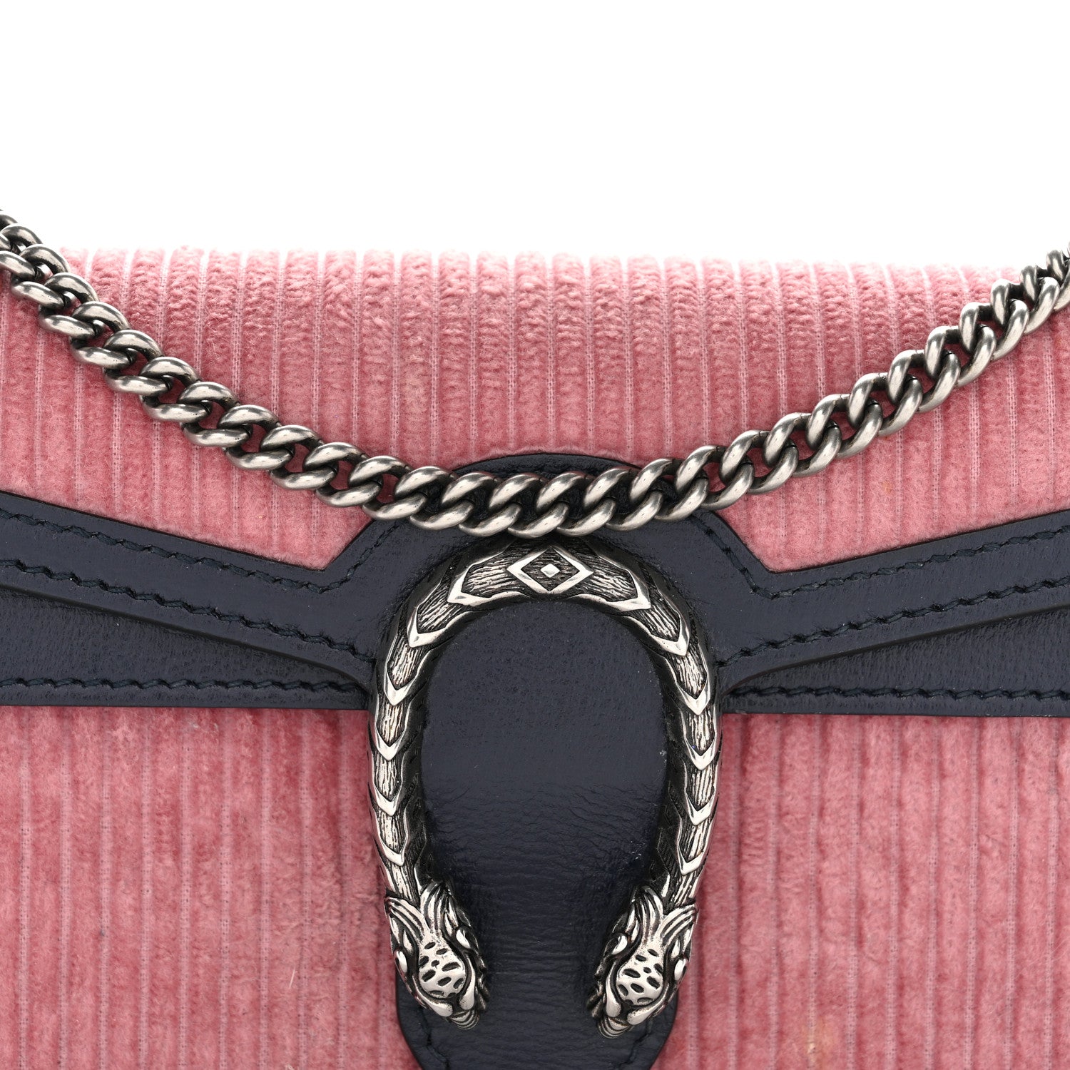 Gucci Lanzo Stretch Cord Azalea Calfskin Super Mini Dionysus Shoulder Bag Pink Blue 19 of 31