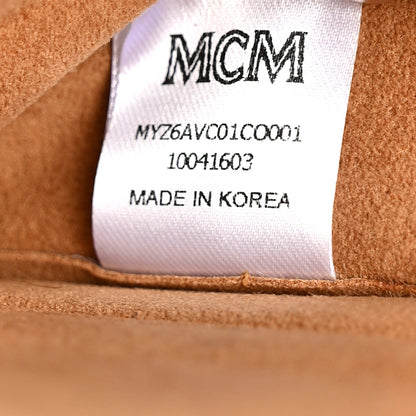 MCM Visetos Vanity Case Cognac Black 7 of 10