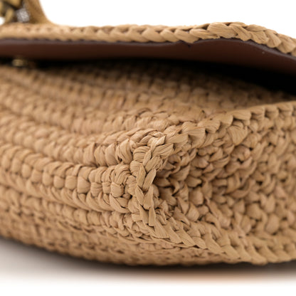 Saint Laurent Raffia Monogram Tassel Kate 99 Dark Nude 9 of 11