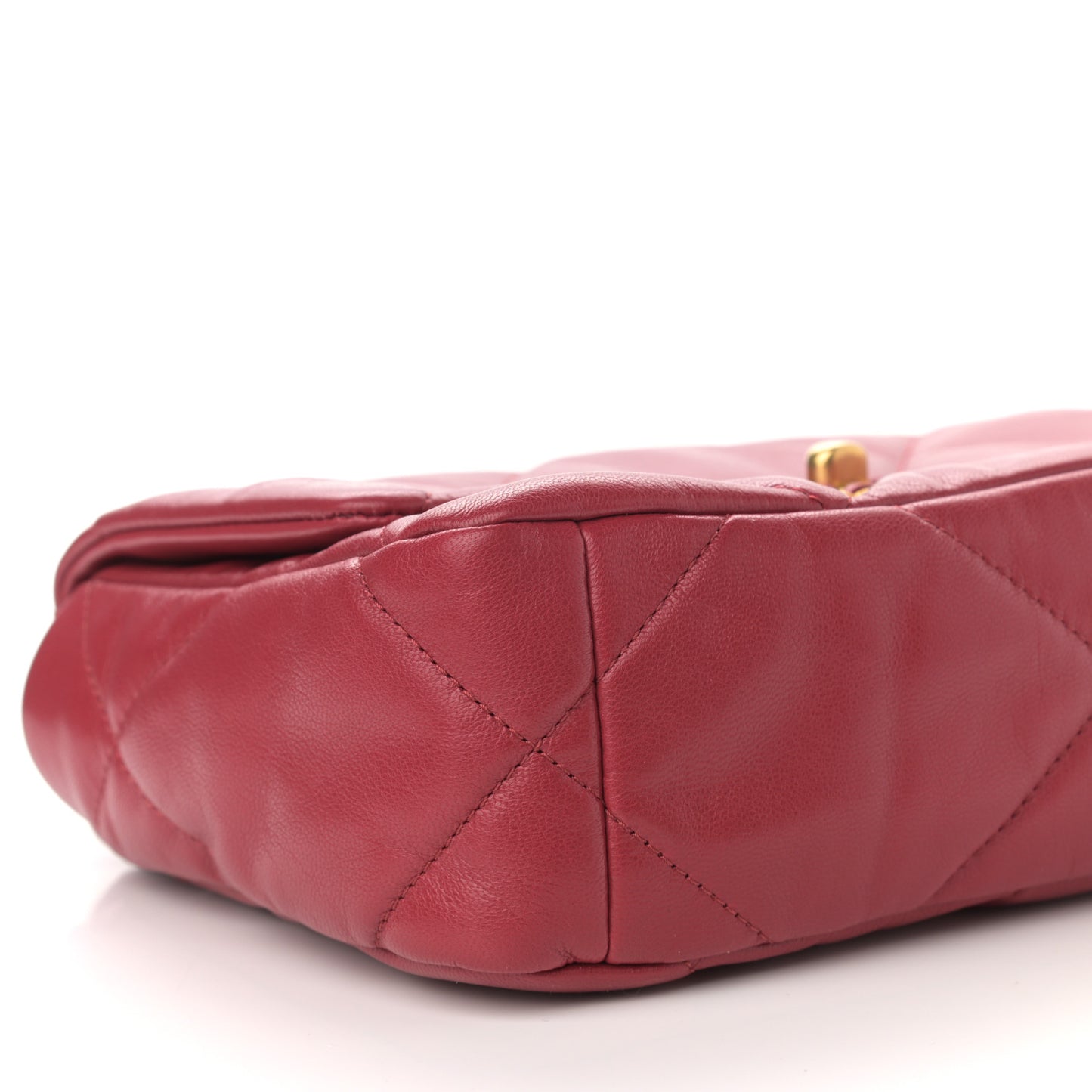 Goatskin Quilted Medium Chanel 19 Flap Dark Pink
