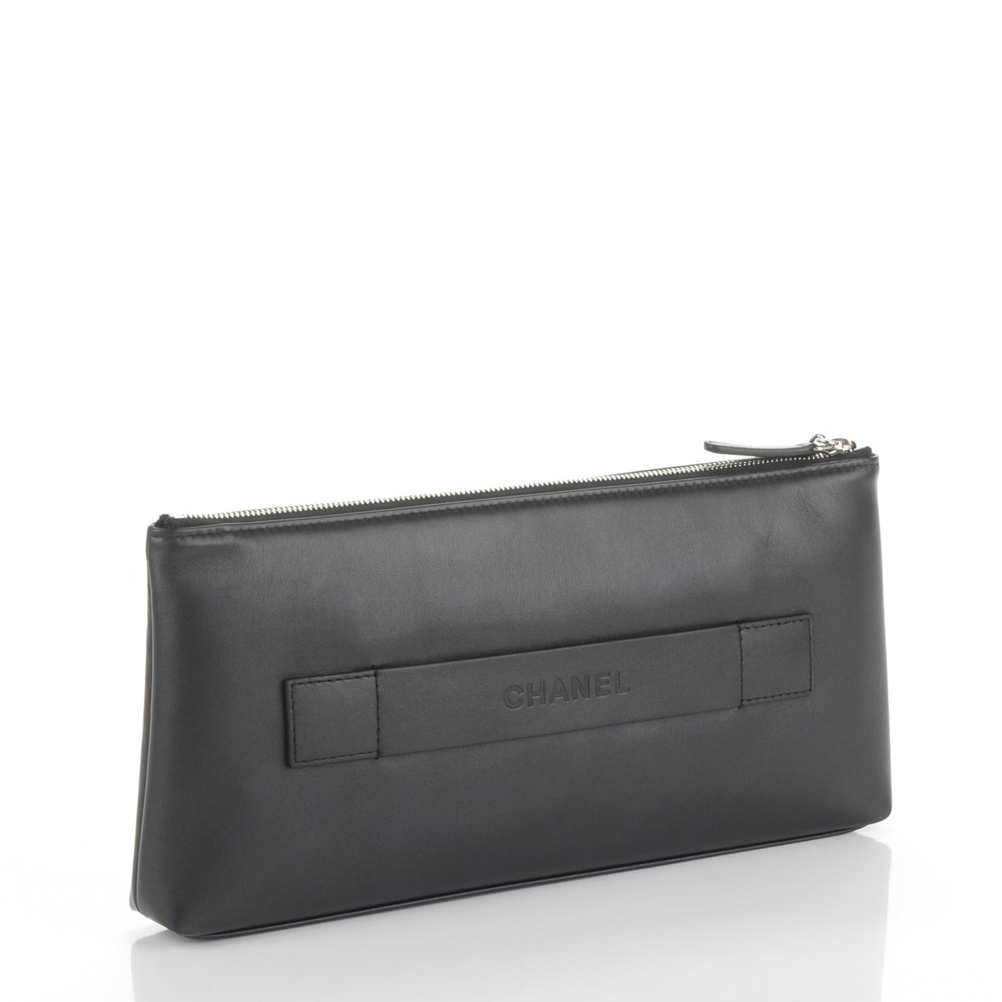 Metallic Calfskin Keyboard Pouch Black