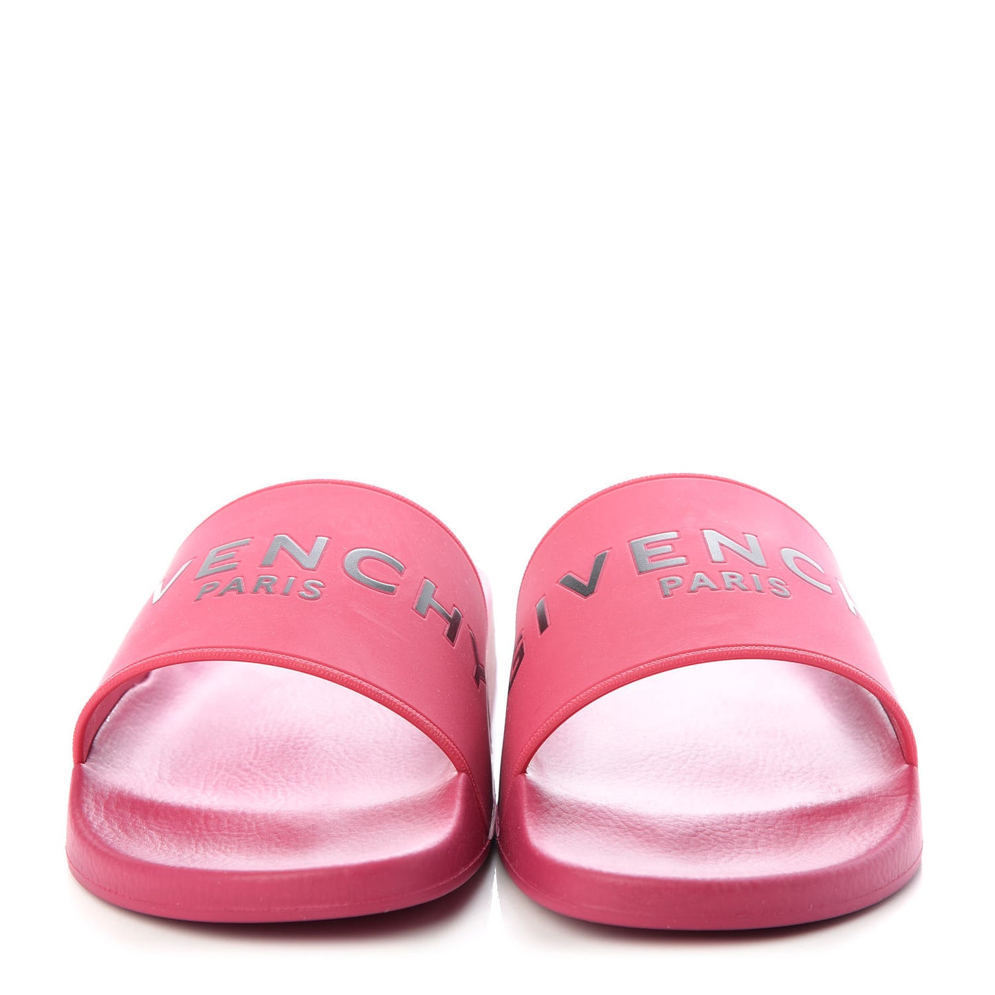 Rubber Womens Logo Womens Pool Slides Sandals 41 Pink