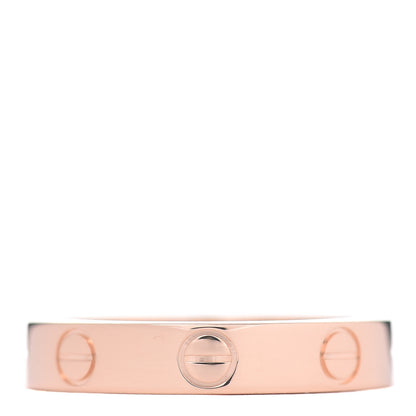 Cartier 18K Pink Gold 3.5mm LOVE Wedding Band Ring 51 5.75 3 of 4