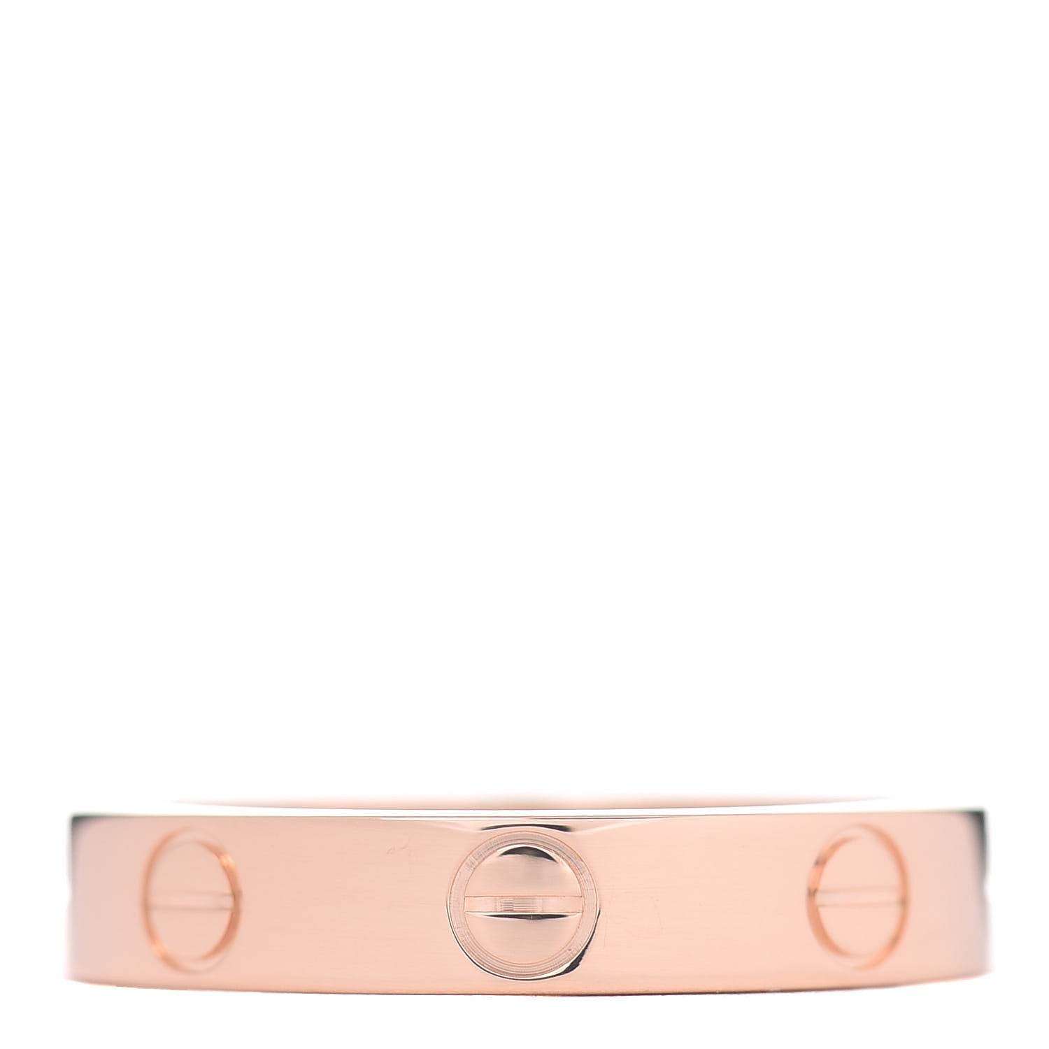 Cartier 18K Pink Gold 3.5mm LOVE Wedding Band Ring 51 5.75 3 of 4