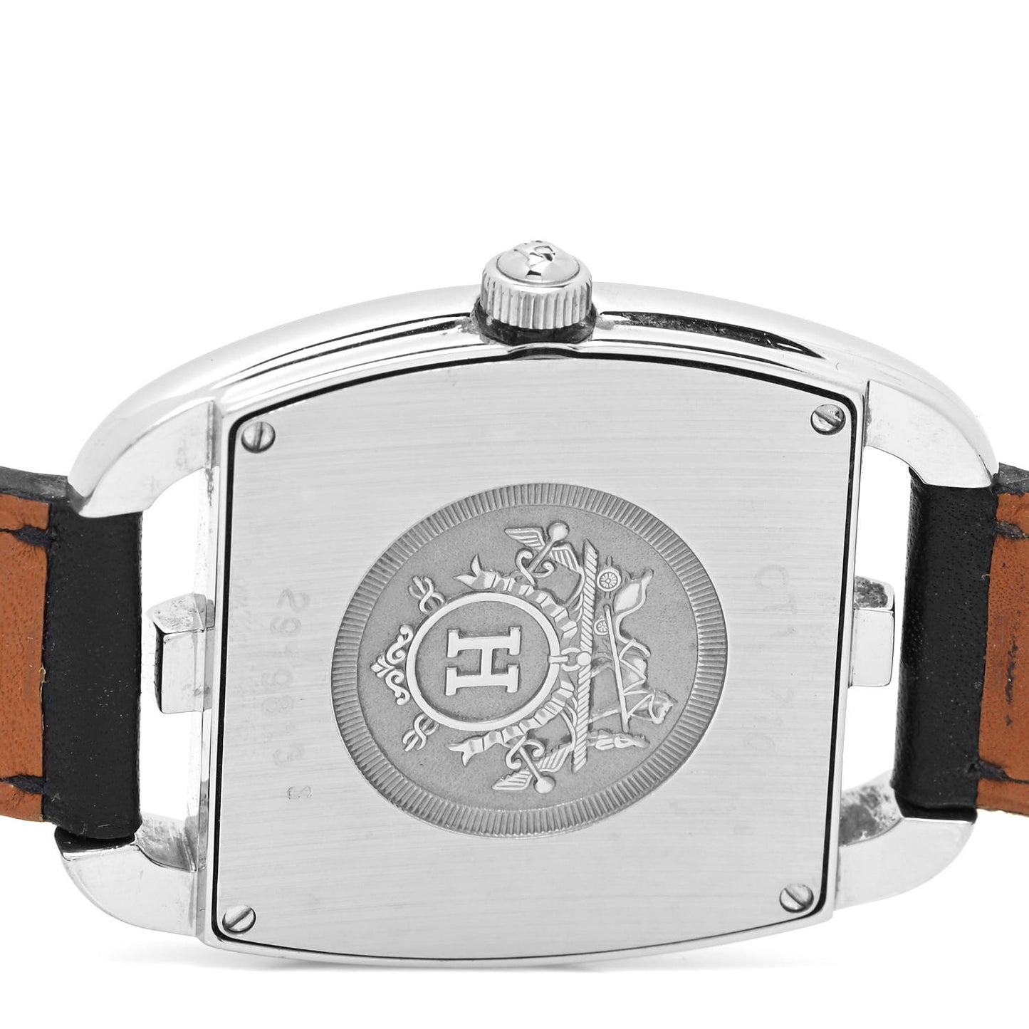 Stainless Steel Barenia 33mm Cape Cod Tonneau Double Tour Quartz Watch Noir