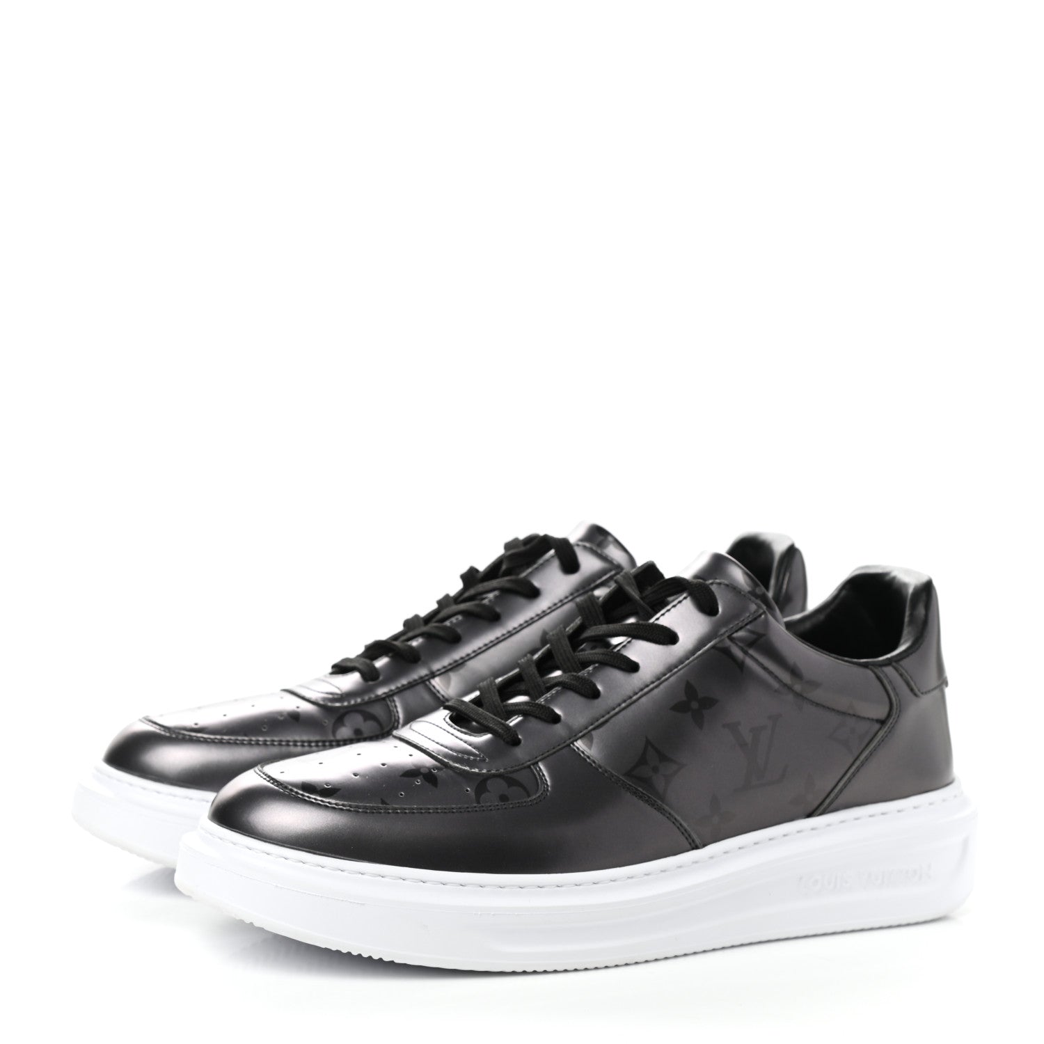 Louis Vuitton Canvas Monogram Beverly Hills Sneakers 8 Argent 3 of 8