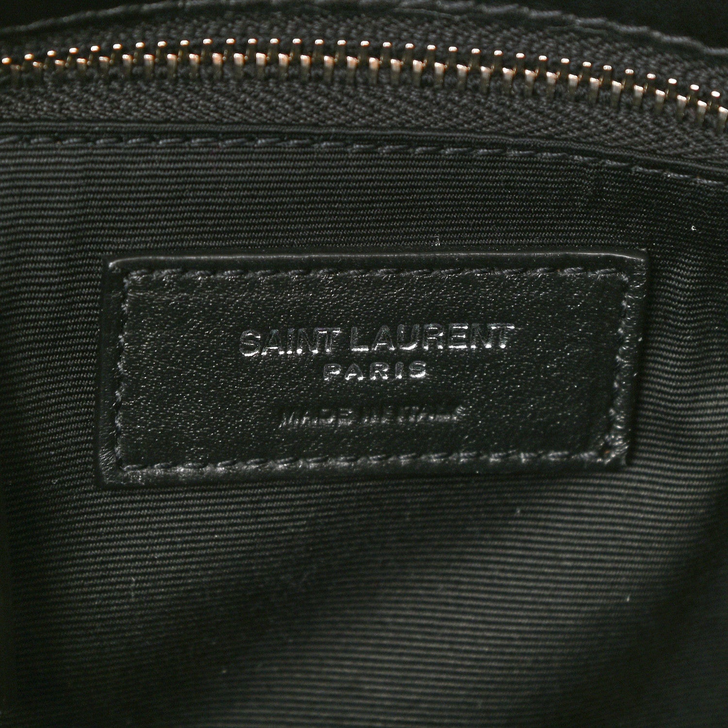 Saint Laurent Lambskin Quilted Small Loulou Puffer Monogram Chain Satchel Black 7 of 11