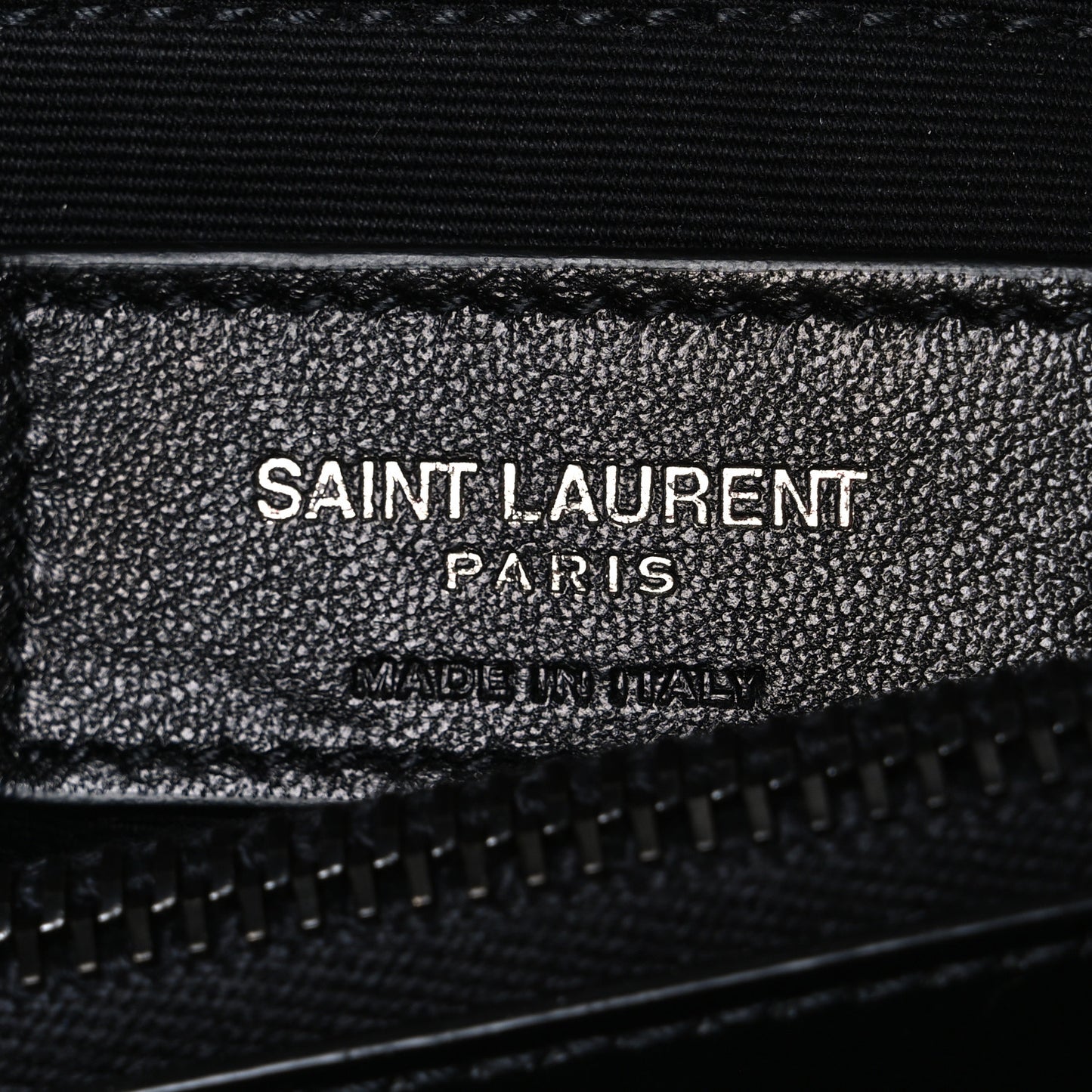 Calfskin Y Quilted Monogram Monochrome Medium Loulou Chain Satchel Black Black