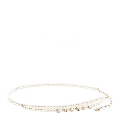 Chanel Pearl Crystal CC Signature Charm Belt Gold 1 of 5