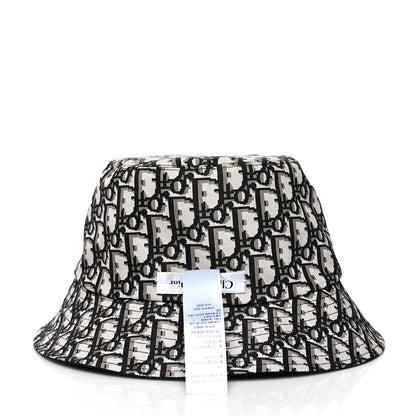 Christian Dior Oblique Reversible Teddy-D Brim Bucket Hat 59 Black 12 of 12