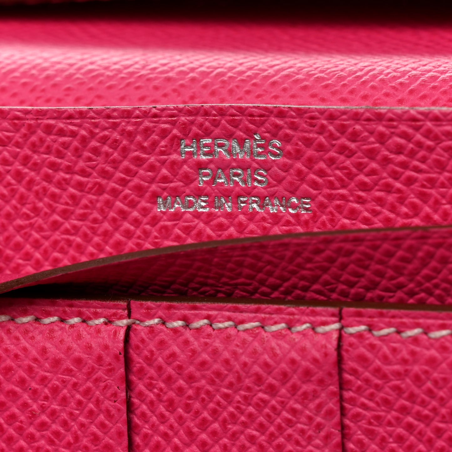 Epsom Bi-Color Tri-Fold Bearn Wallet Tosca Rose Tyrien
