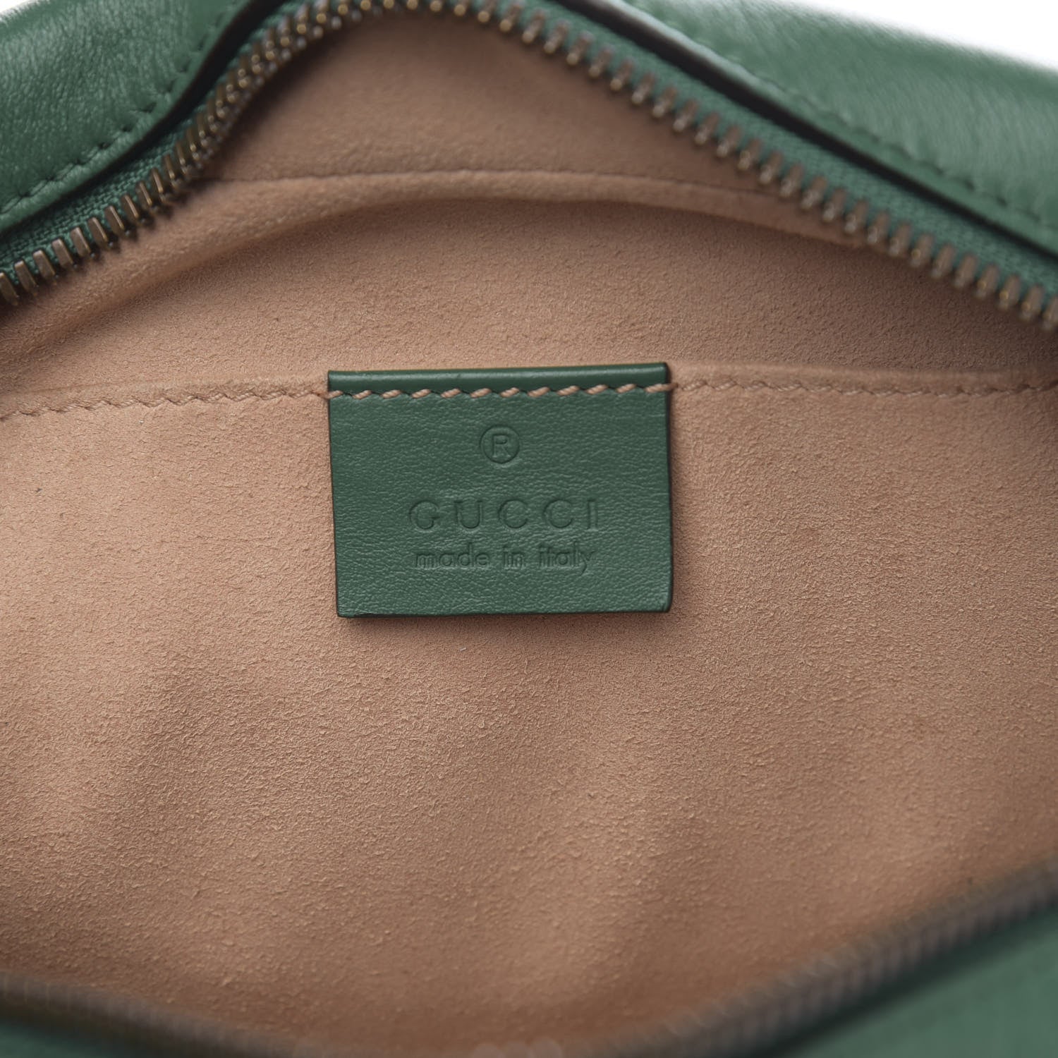 Gucci Calfskin Matelasse Small GG Marmont Chain Shoulder Bag Emerald Green 6 of 11